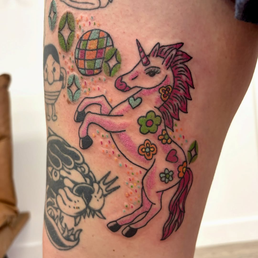 Tattoo by @taylormadeartt — new_school, illustrative