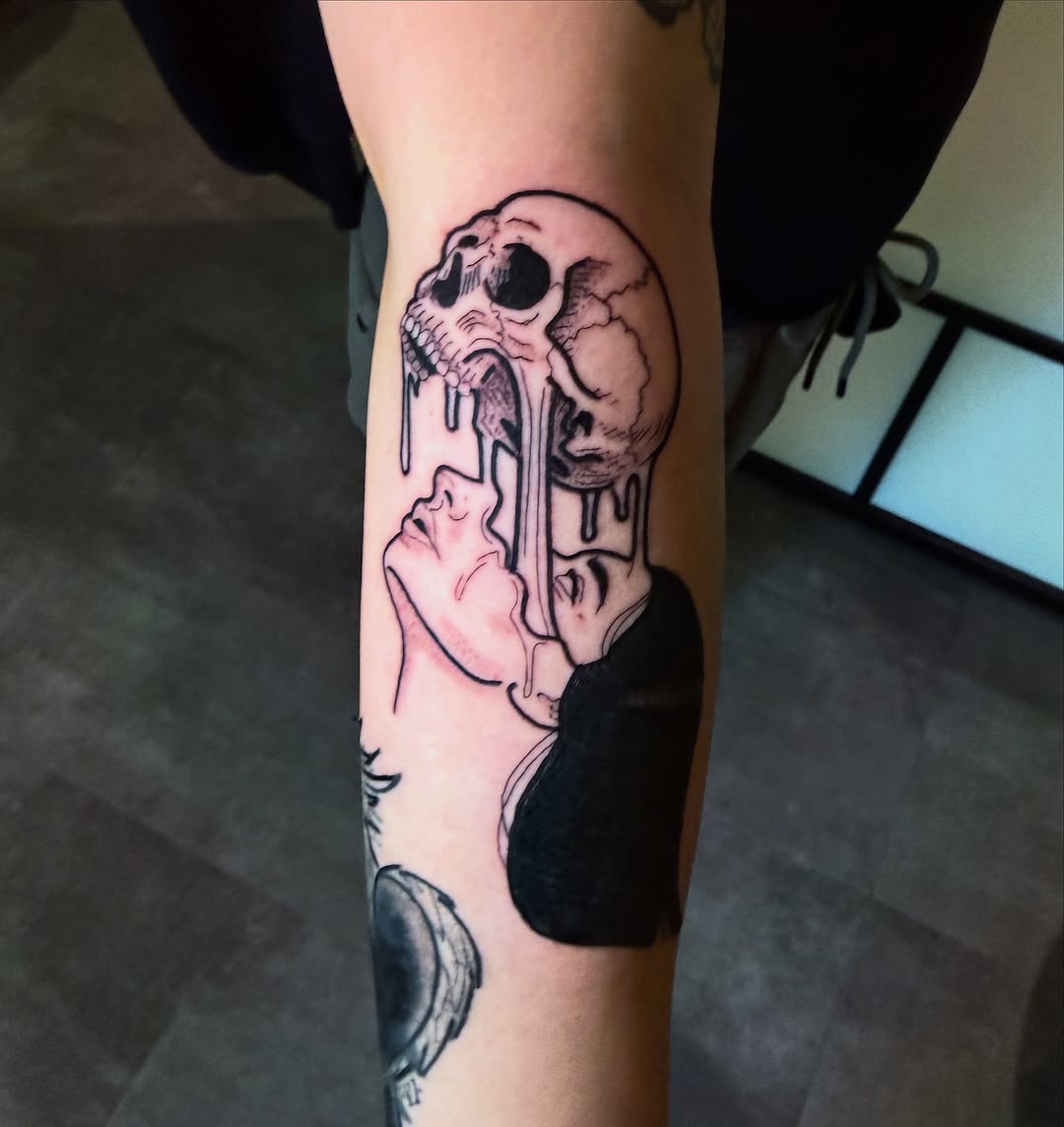 Tattoo by @plantboys.tattoo — dark_realism, black_and_grey