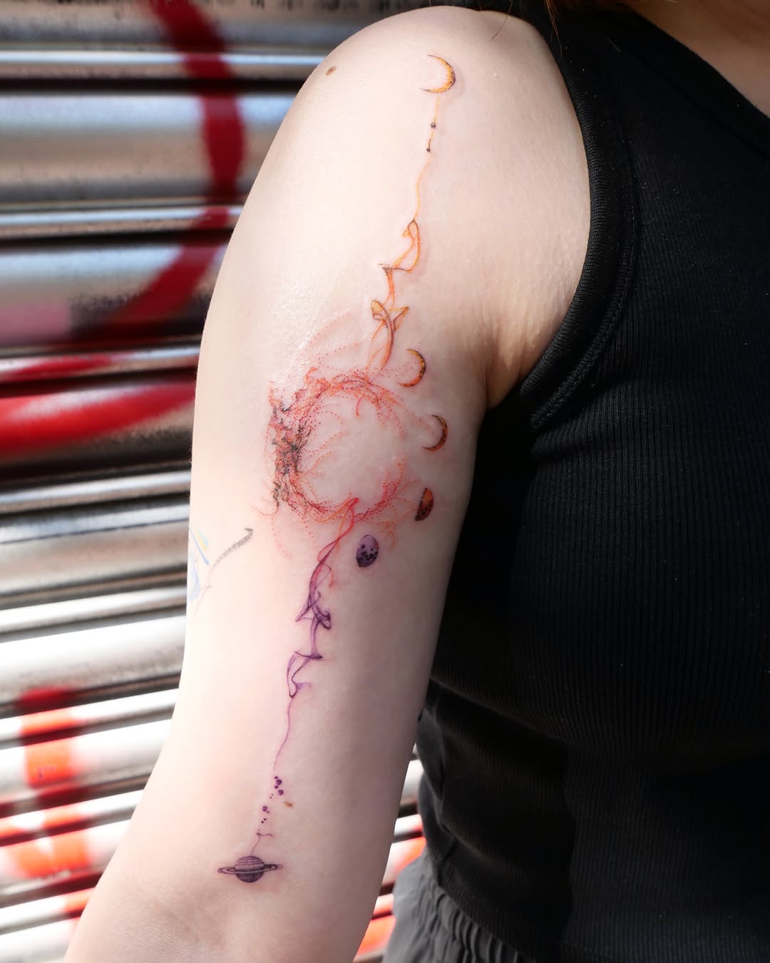 Tattoo by @dowha.tt — fine_line, dotwork