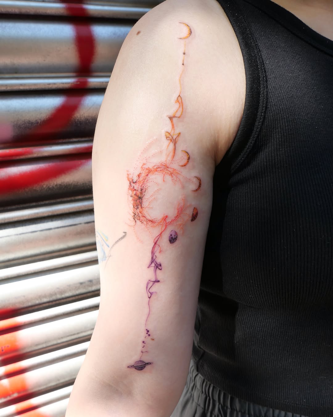 Tattoo by @dowha.tt — fine_line, dotwork