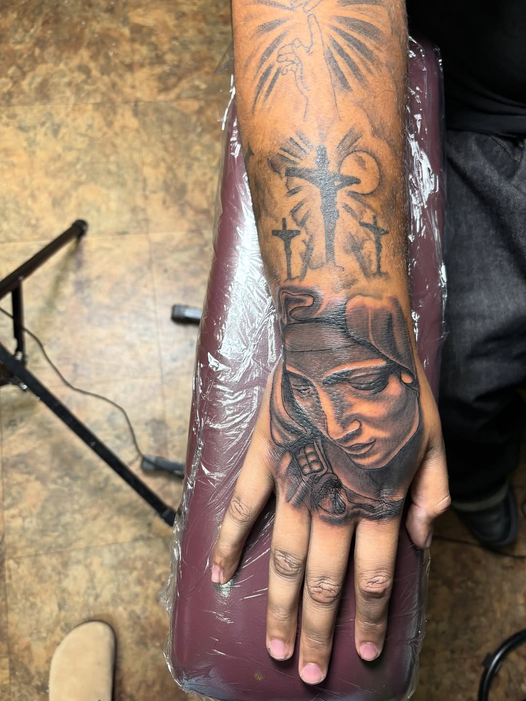 Tattoo by @inkys_ink — realism, black_and_grey