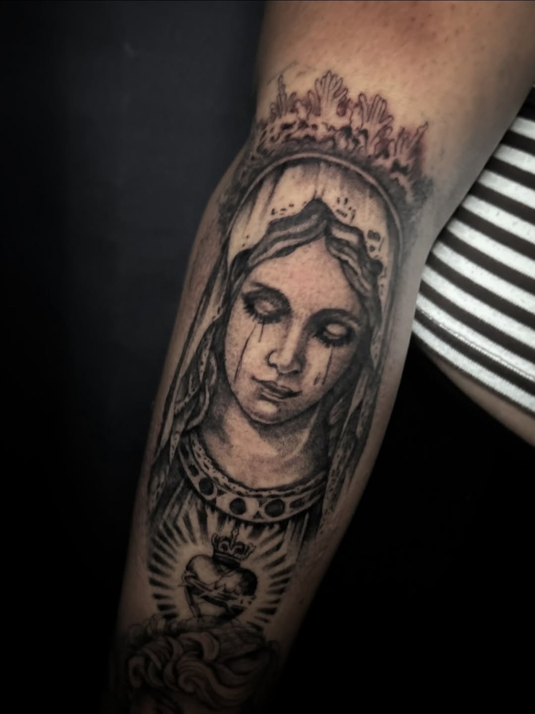 Tattoo by @marky_tattooer — black_and_grey, realism
