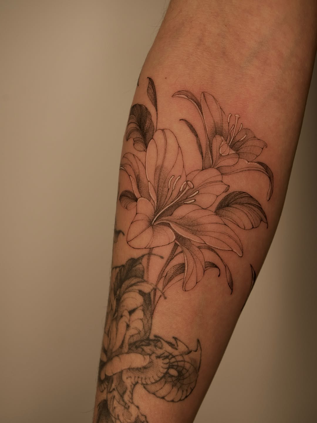 Tattoo by @prncessofvietnam — fine_line, black_and_grey