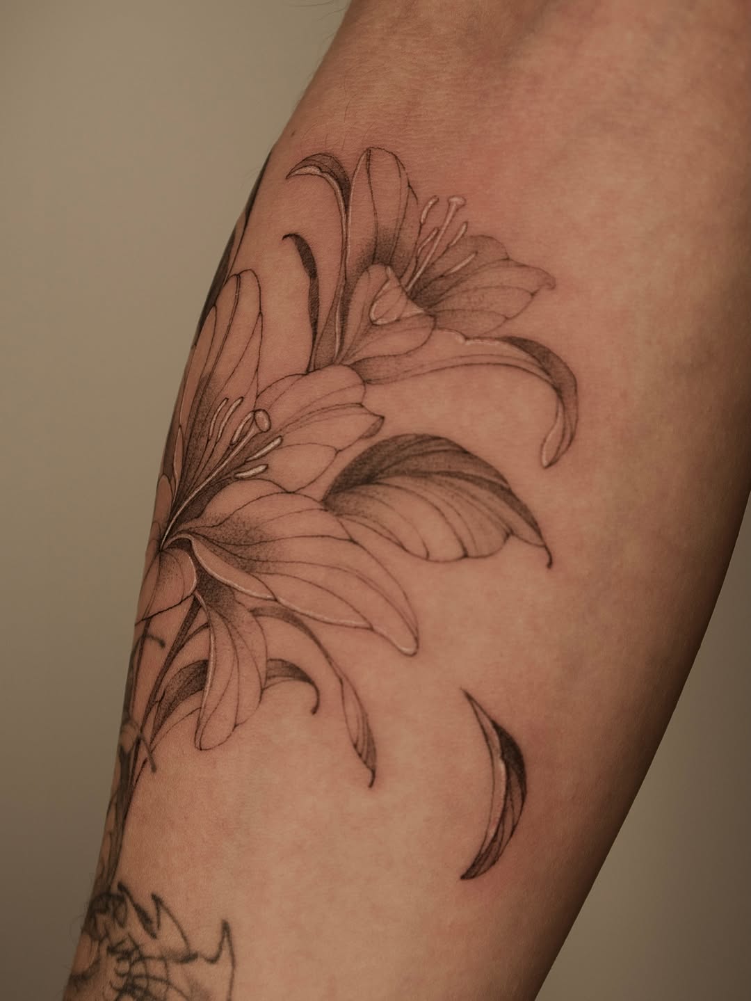 Tattoo by @prncessofvietnam — fine_line, black_and_grey