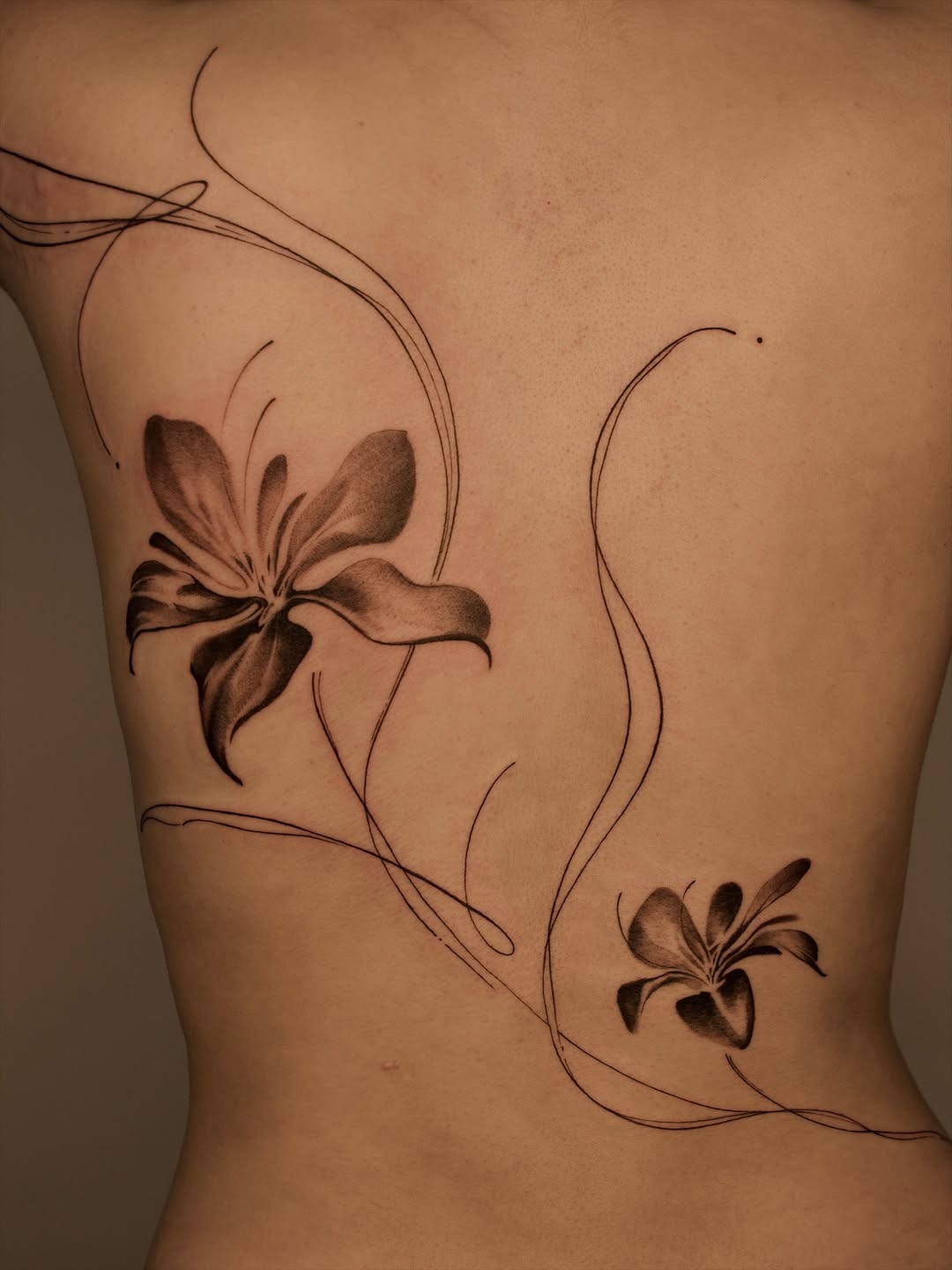 Tattoo by @prncessofvietnam — fine_line, black_and_grey
