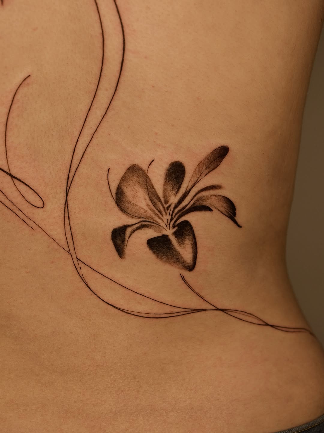 Tattoo by @prncessofvietnam — fine_line, black_and_grey