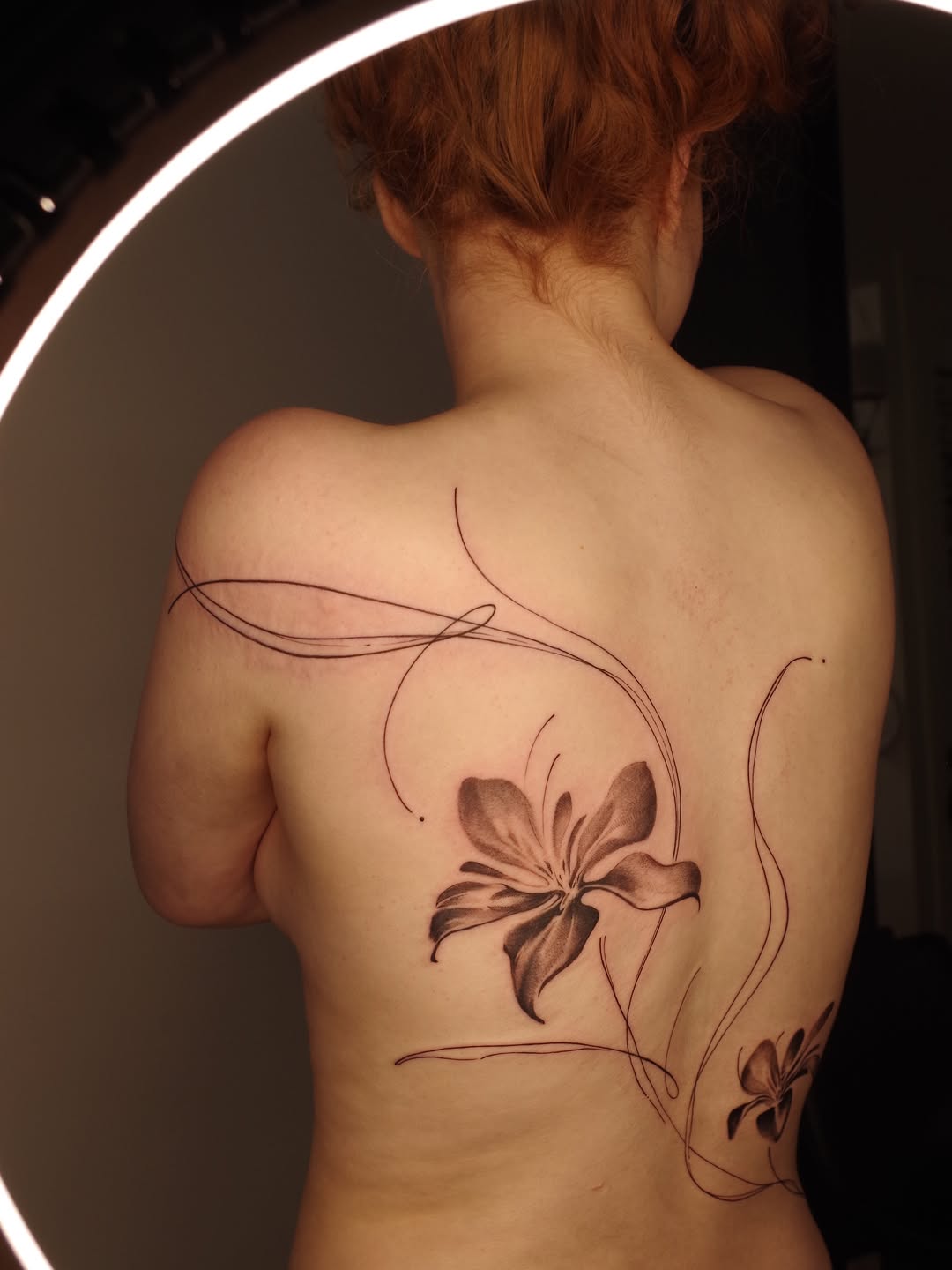 Tattoo by @prncessofvietnam — fine_line, black_and_grey
