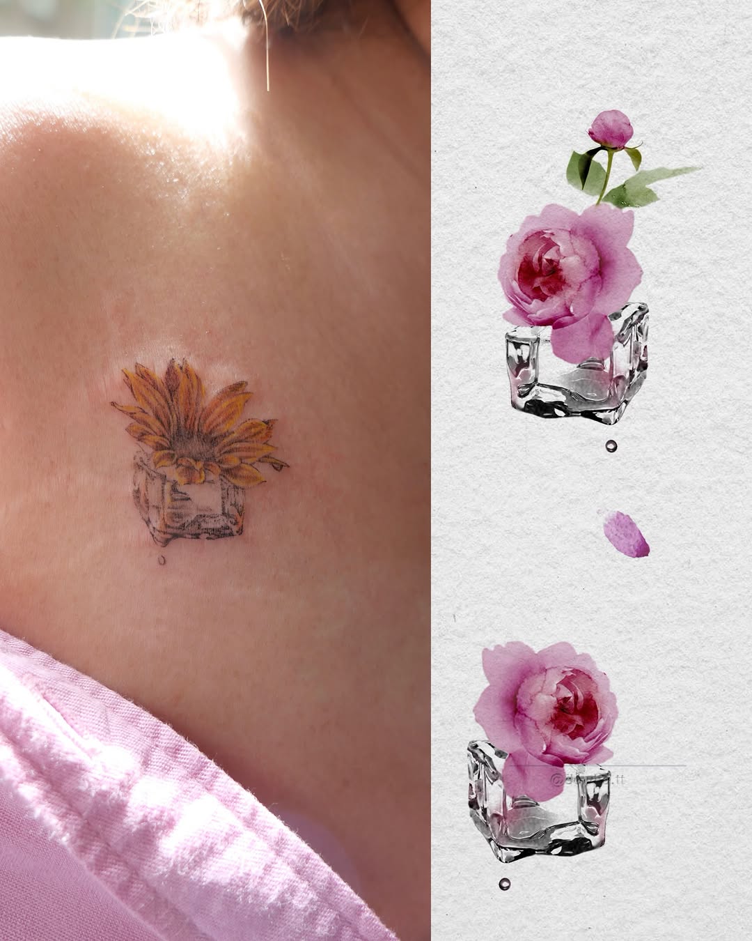 Tattoo by @dowha.tt — fine_line, watercolor