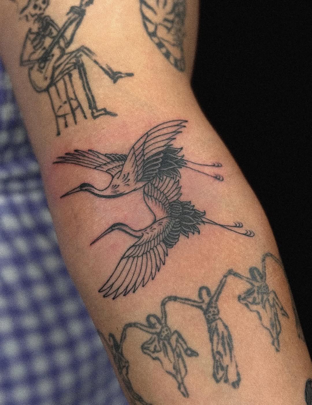 Tattoo by @hongma_tt β fine_line, black_and_grey
