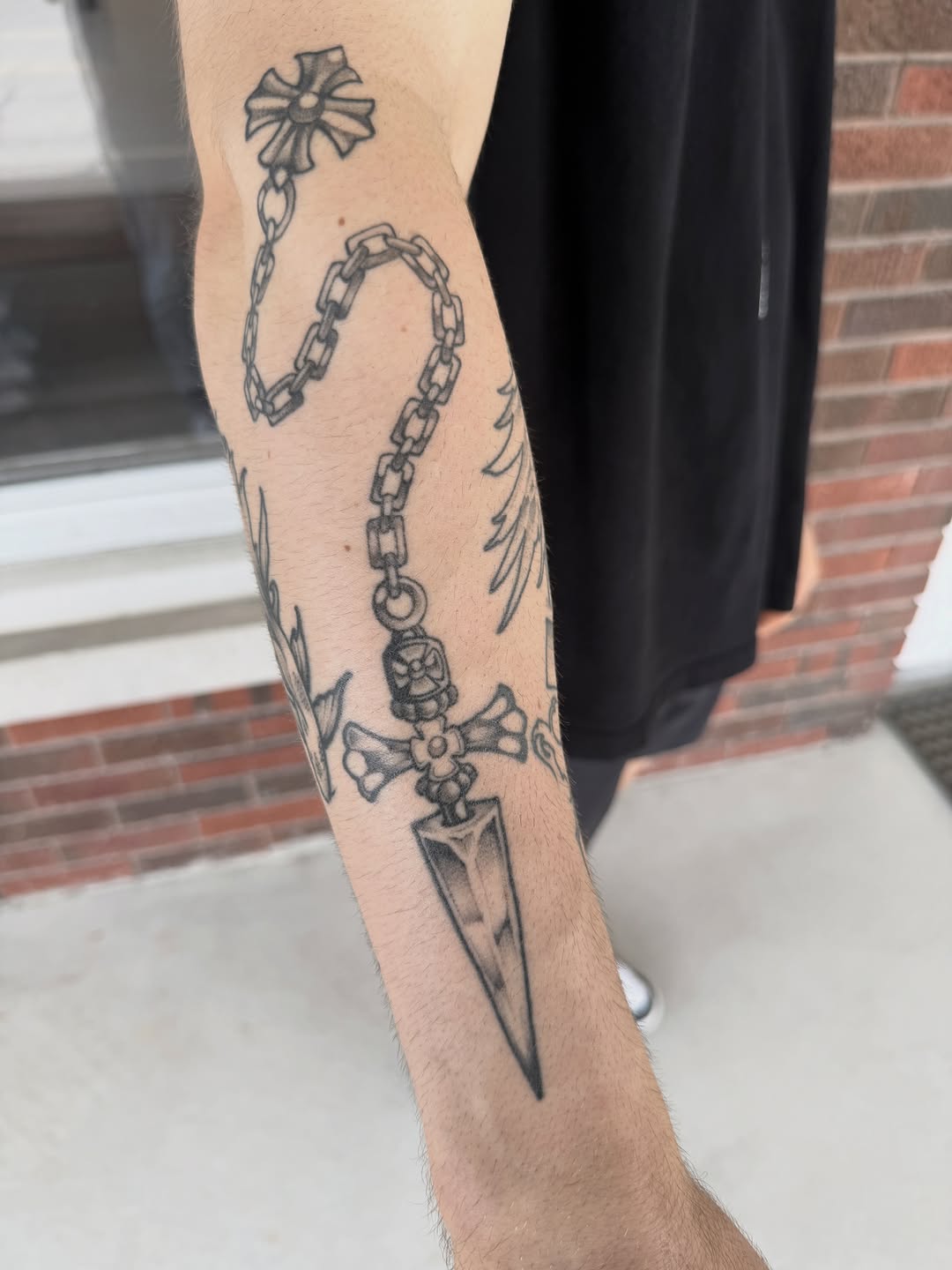 Tattoo by @jeremyutley_tattoo โ black_and_grey, dark_realism
