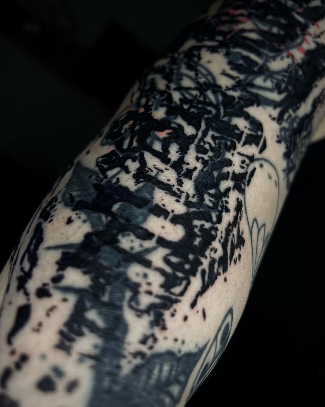 Tattoo by @axelj_ttt โ blackwork, trash_polka