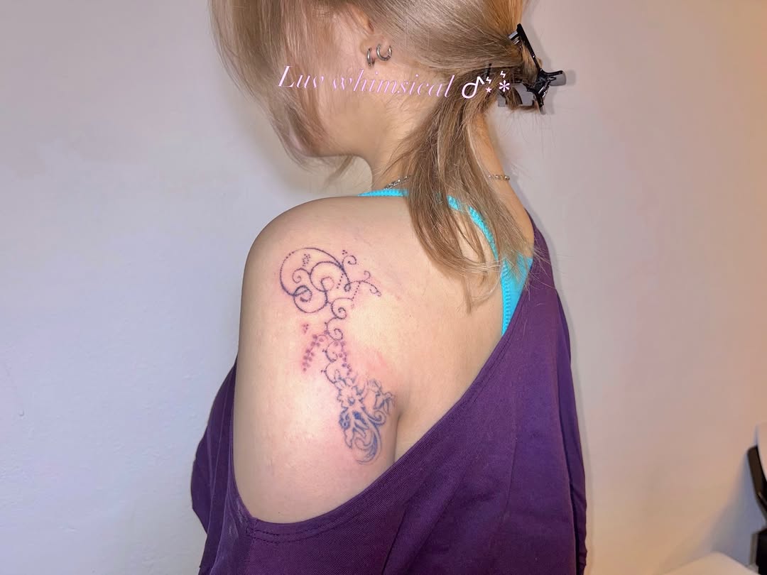 Tattoo by @heobi.tattoo.diary — fine_line, dotwork