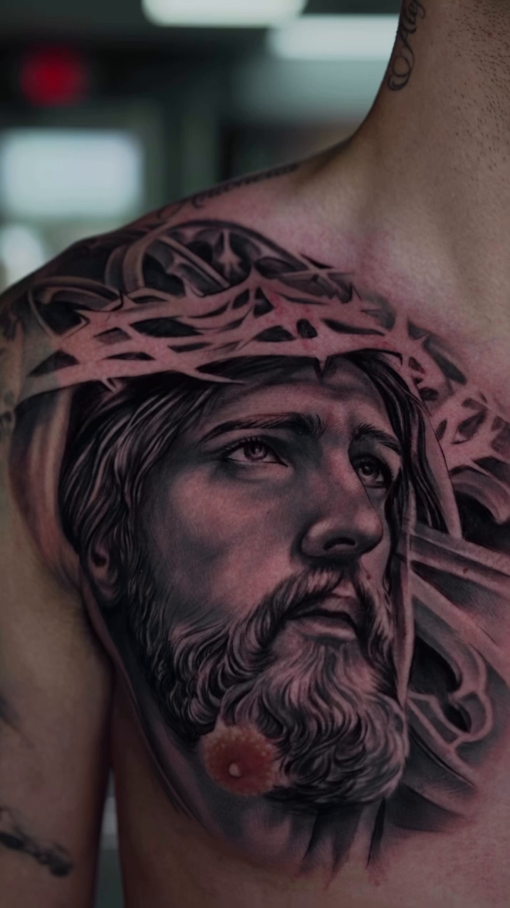 Tattoo by @arttattooandres β realism, black_and_grey