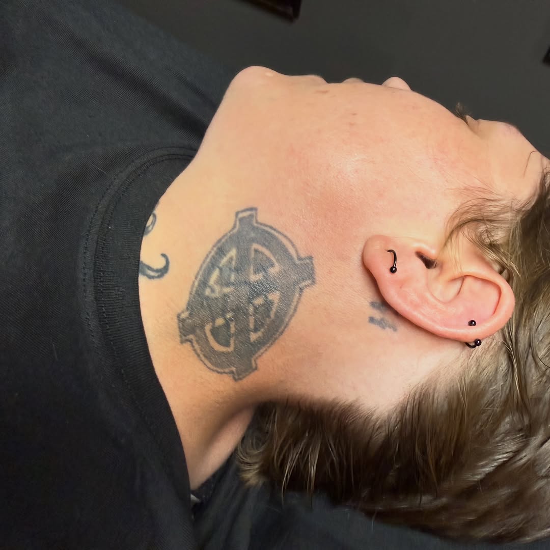 Tattoo by @bfmc_peanut_72 — blackwork