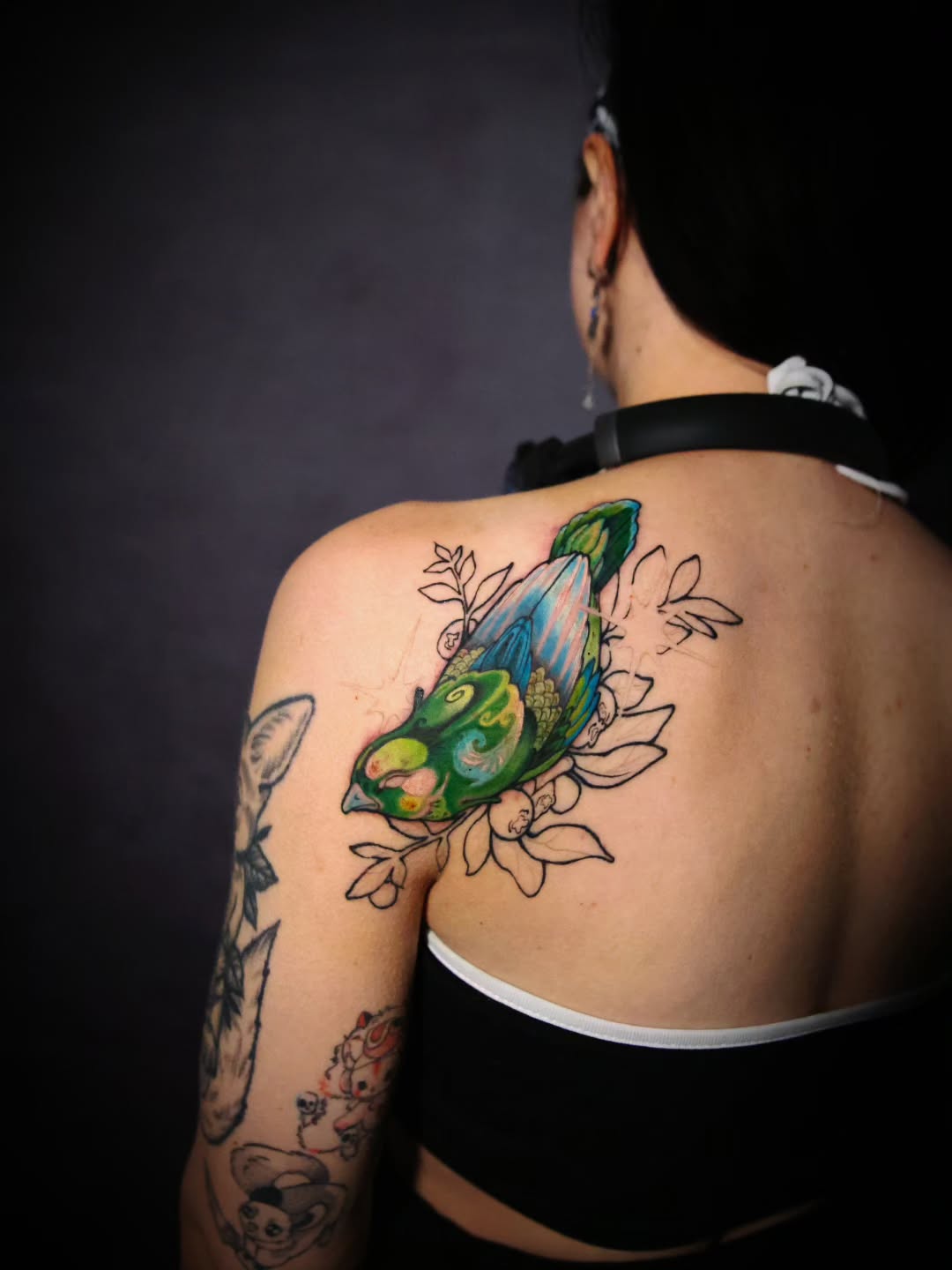 Tattoo by @hyena_lapis — watercolor, illustrative