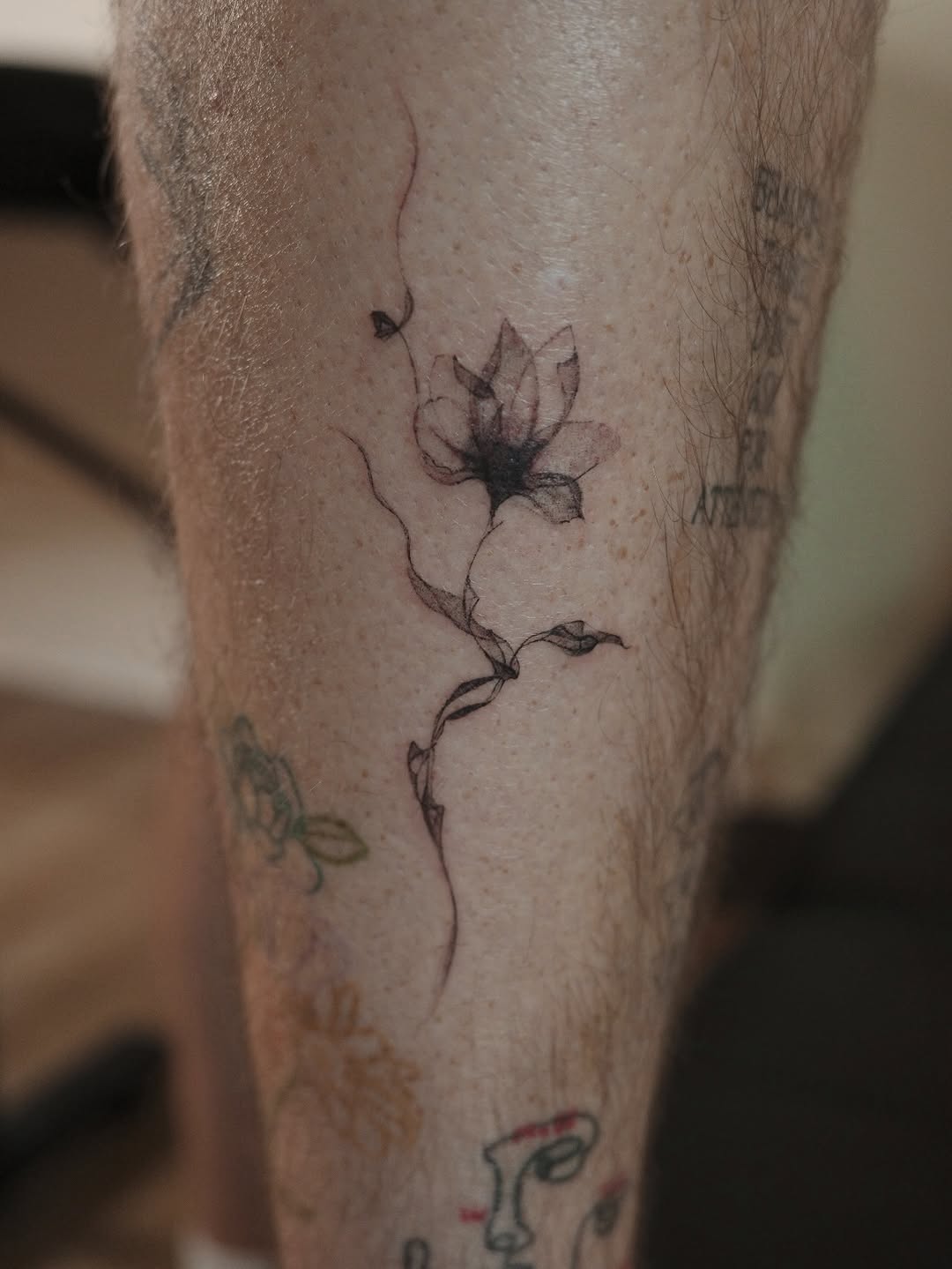 Tattoo by @tatmekb — fine_line, black_and_grey