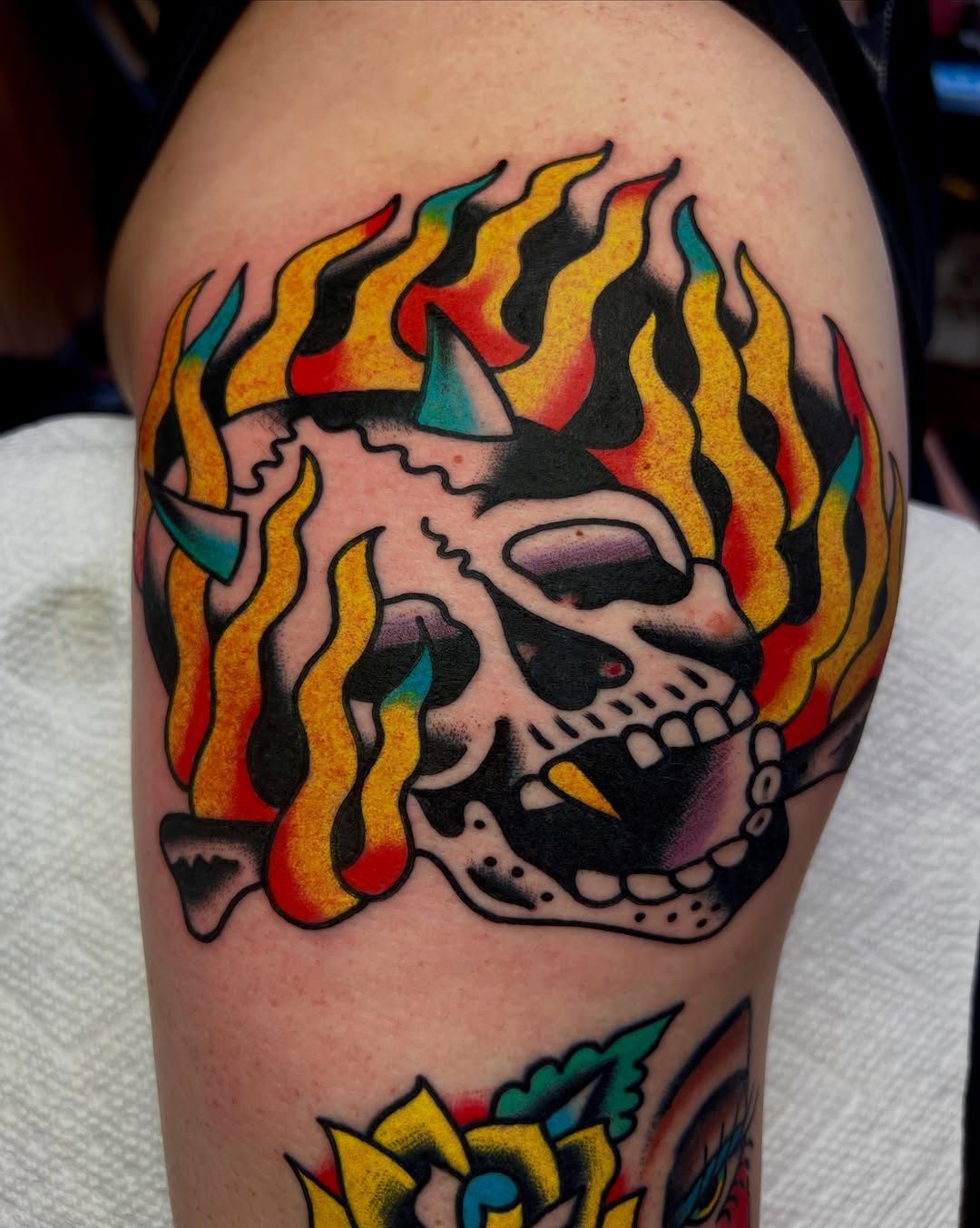 Tattoo by @bones_tattooer — american_traditional, neo_traditional