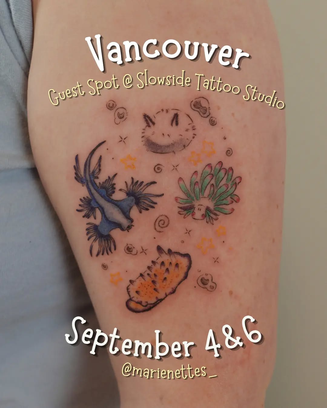 Tattoo by @marienettes_ — illustrative, new_school