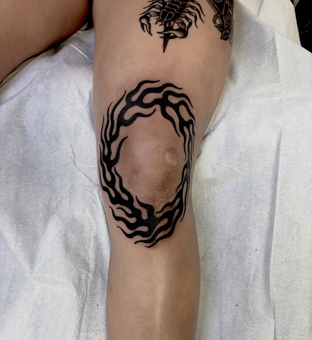 Tattoo by @davidiratattoos — blackwork