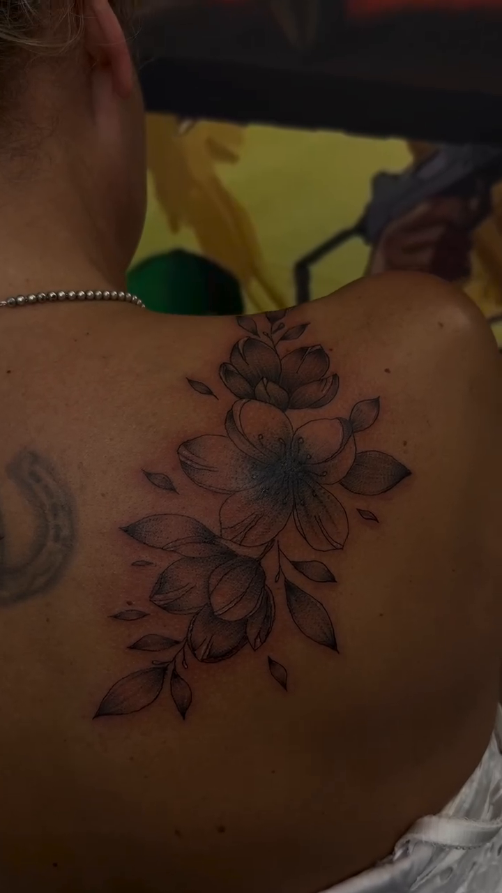 Tattoo by @tattsbykimbo — fine_line, black_and_grey