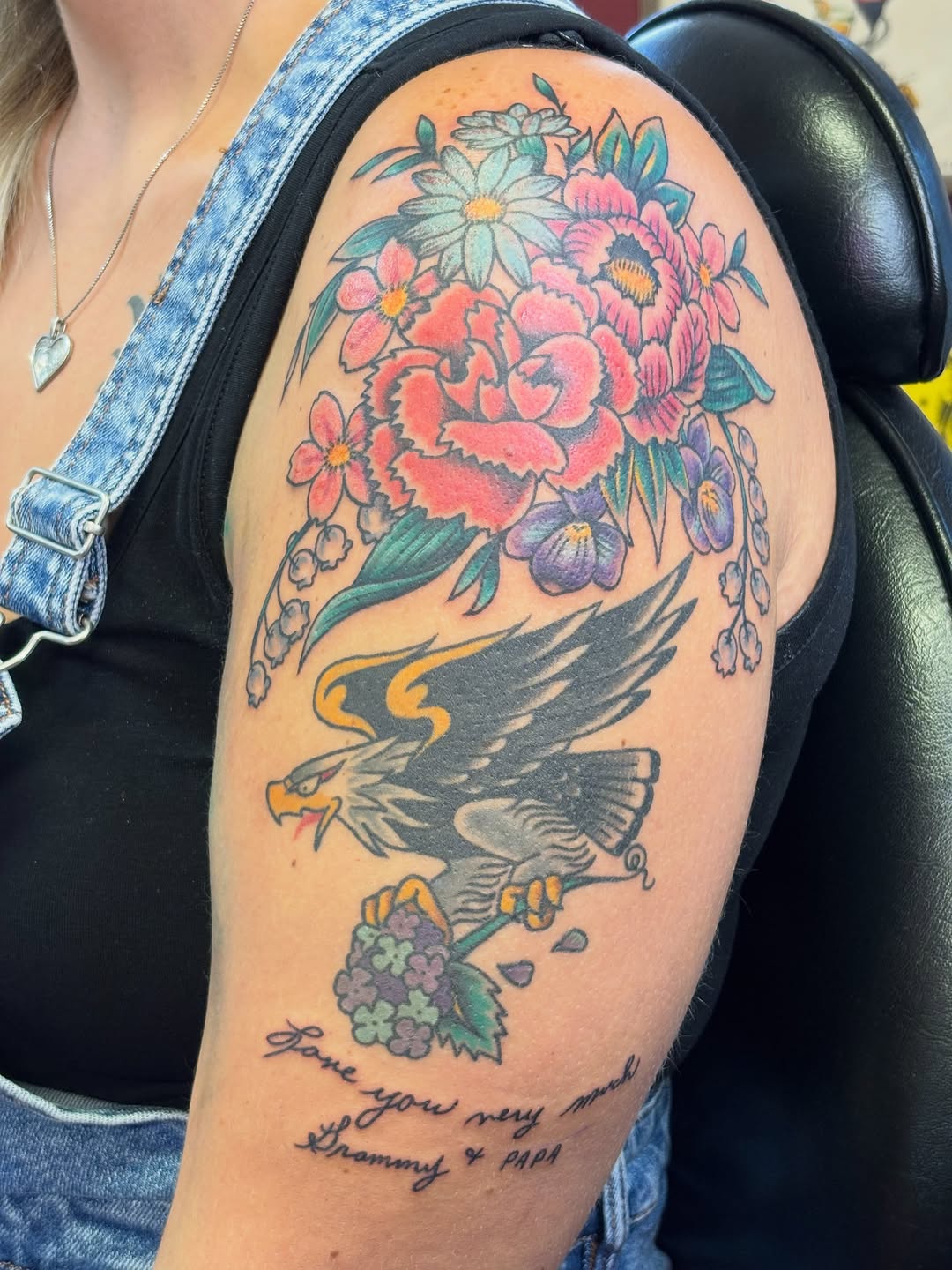 Tattoo by @angie_izbell β american_traditional, lettering_script
