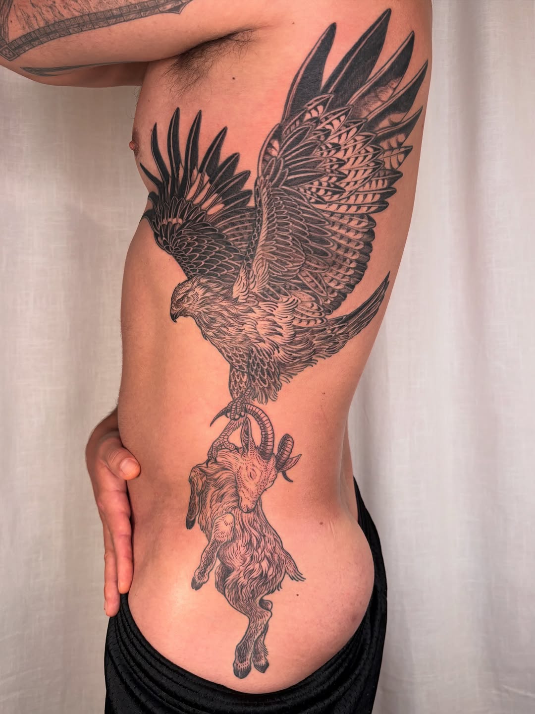 Tattoo by @maggiechotattoo — realism, black_and_grey