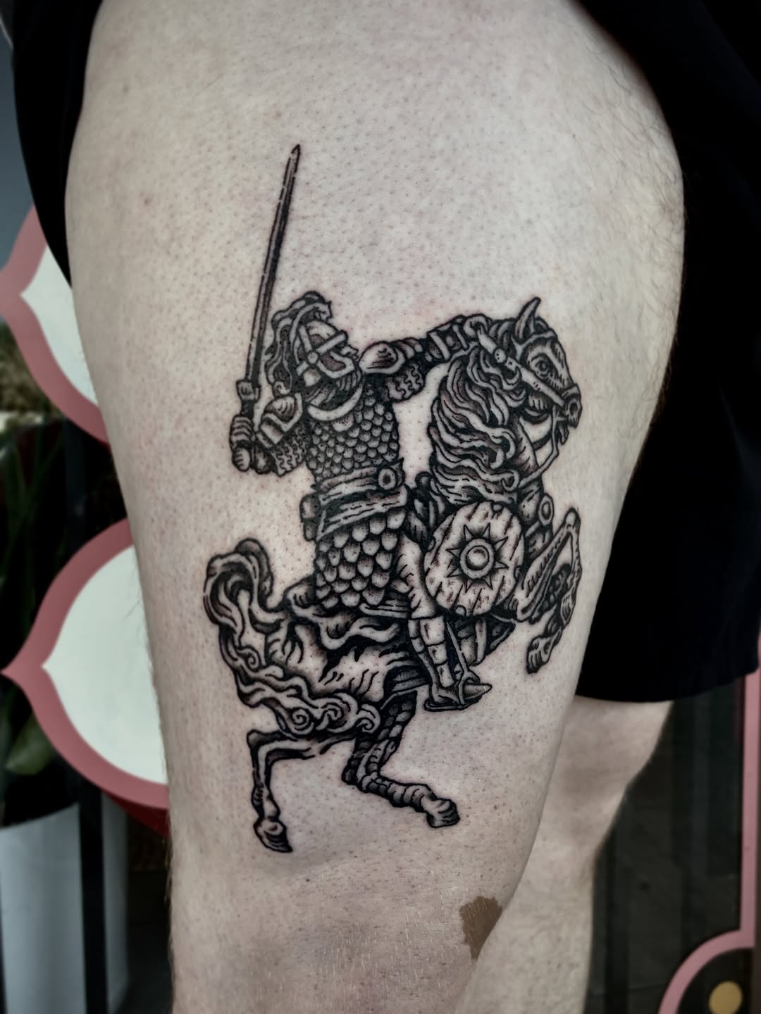 Tattoo by @_zaddy_taddy_ โ blackwork, illustrative