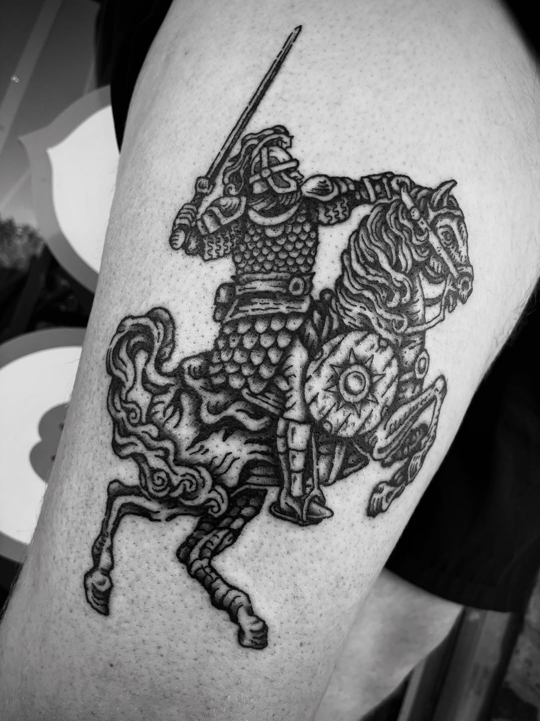 Tattoo by @_zaddy_taddy_ โ black_and_grey, illustrative