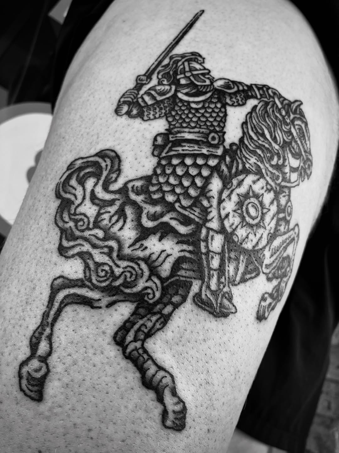 Tattoo by @_zaddy_taddy_ โ blackwork, illustrative