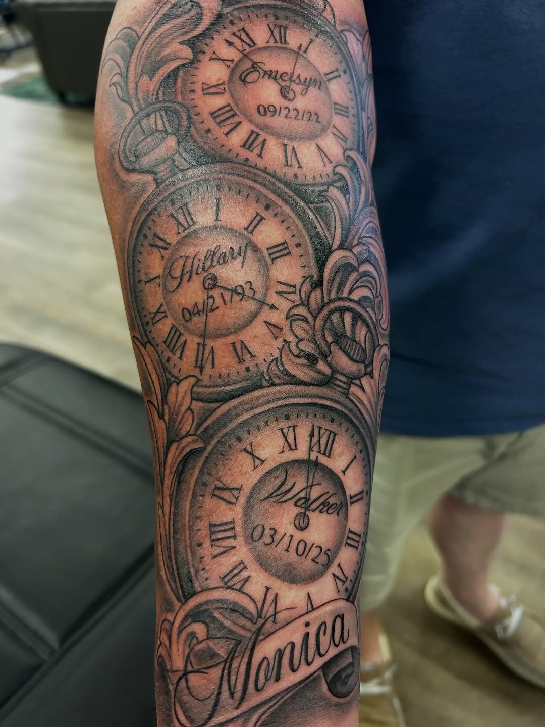 Tattoo by @mayhem_inkk — black_and_grey, lettering_script
