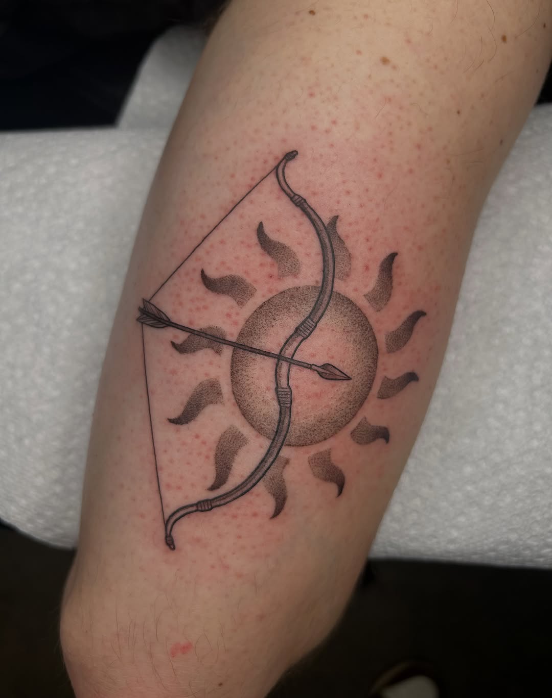 Tattoo by @frostyflakes.ink — black_and_grey, dotwork