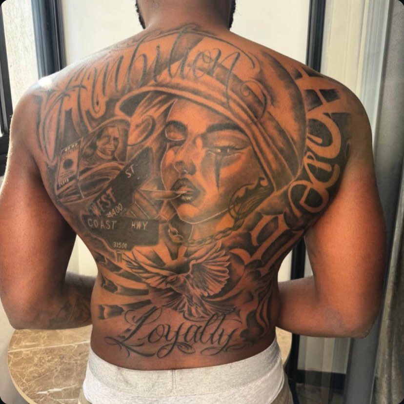 Tattoo by @merlin_inktattoo237 — chicano, lettering_script