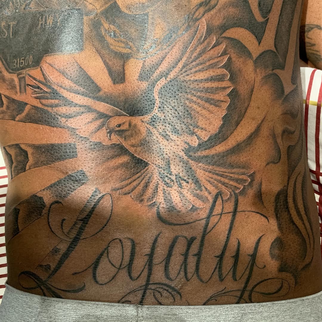 Tattoo by @merlin_inktattoo237 — realism, lettering_script