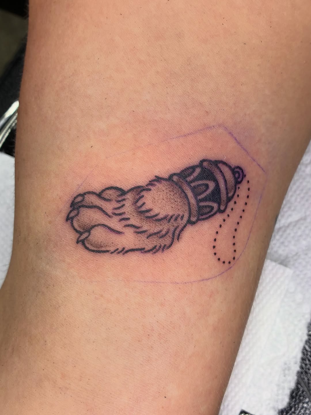 Tattoo by @shark_boy_tattoos — black_and_grey, realism