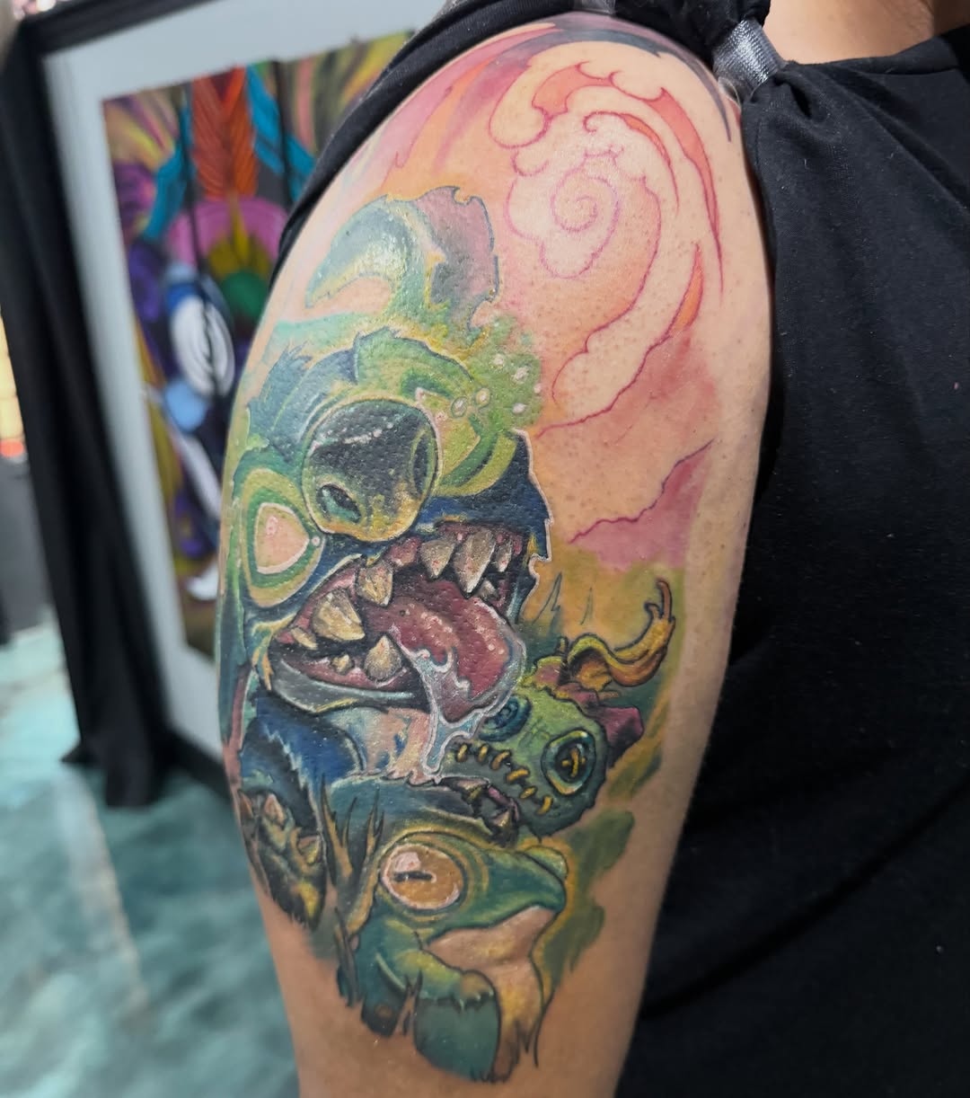 Tattoo by @dingus_art — new_school, illustrative