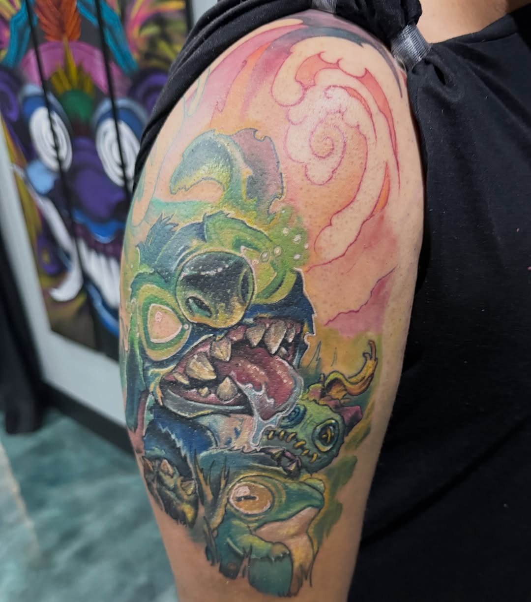 Tattoo by @dingus_art — new_school, illustrative