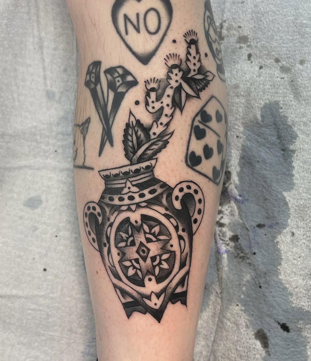 Tattoo by @wranglertattoos — american_traditional, black_and_grey