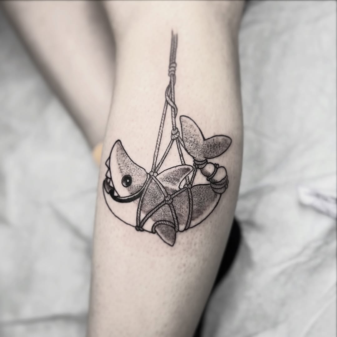 Tattoo by @alextattoosnc โ black_and_grey, dotwork