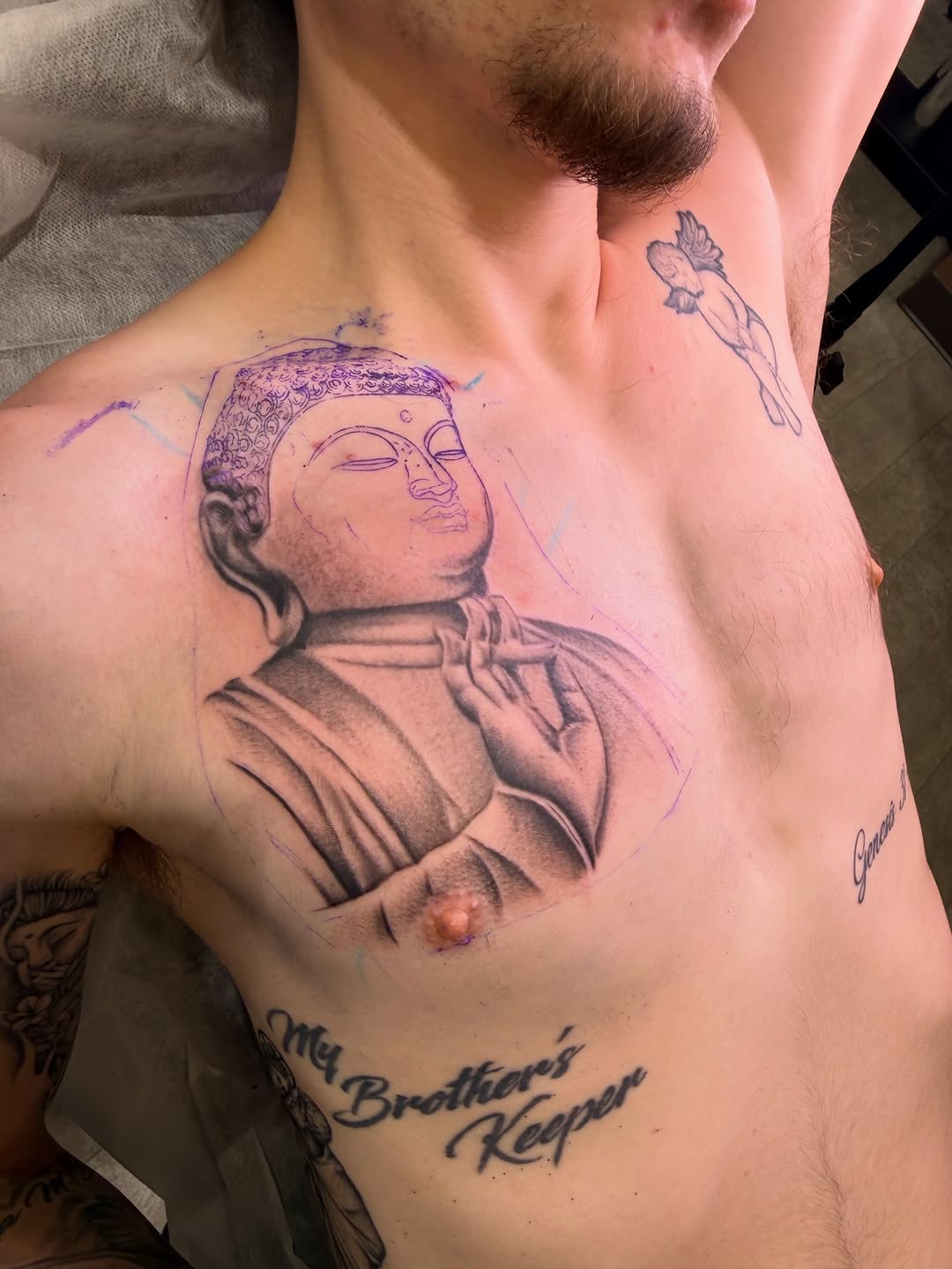 Tattoo by @lexgetink — black_and_grey, realism