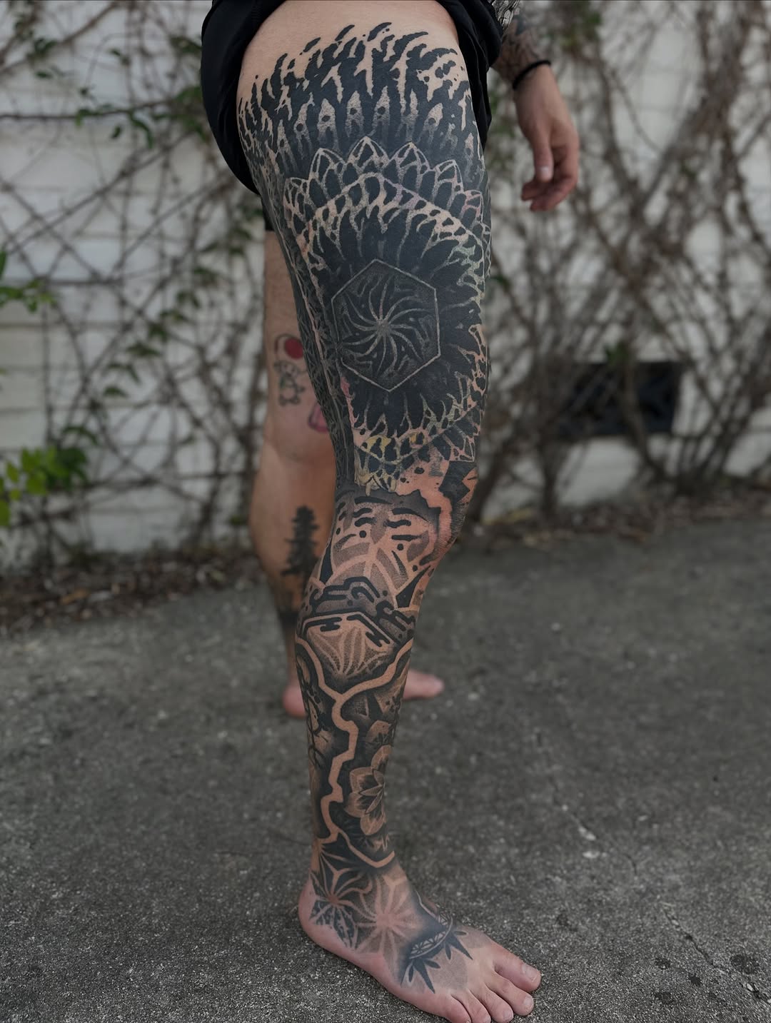 Tattoo by @jon.miller.tattoo — blackwork, geometric