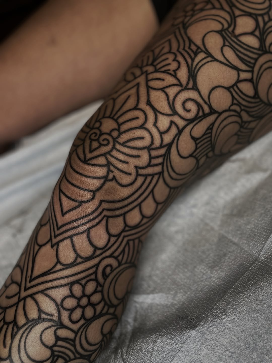 Tattoo by @veronicamussertattoo — ornamental, blackwork