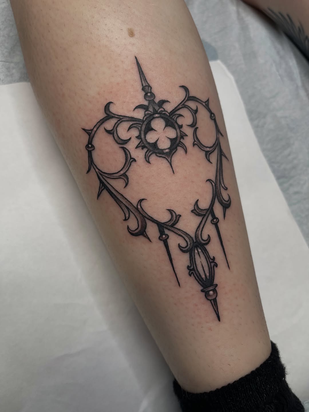 Tattoo by @sappy_tattoos_ — ornamental, black_and_grey