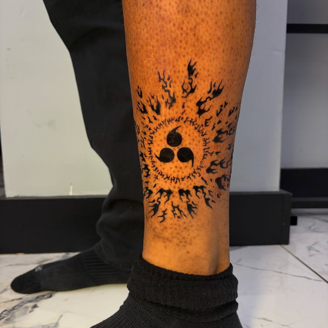 Tattoo by @vienna.tattoo — blackwork, geometric