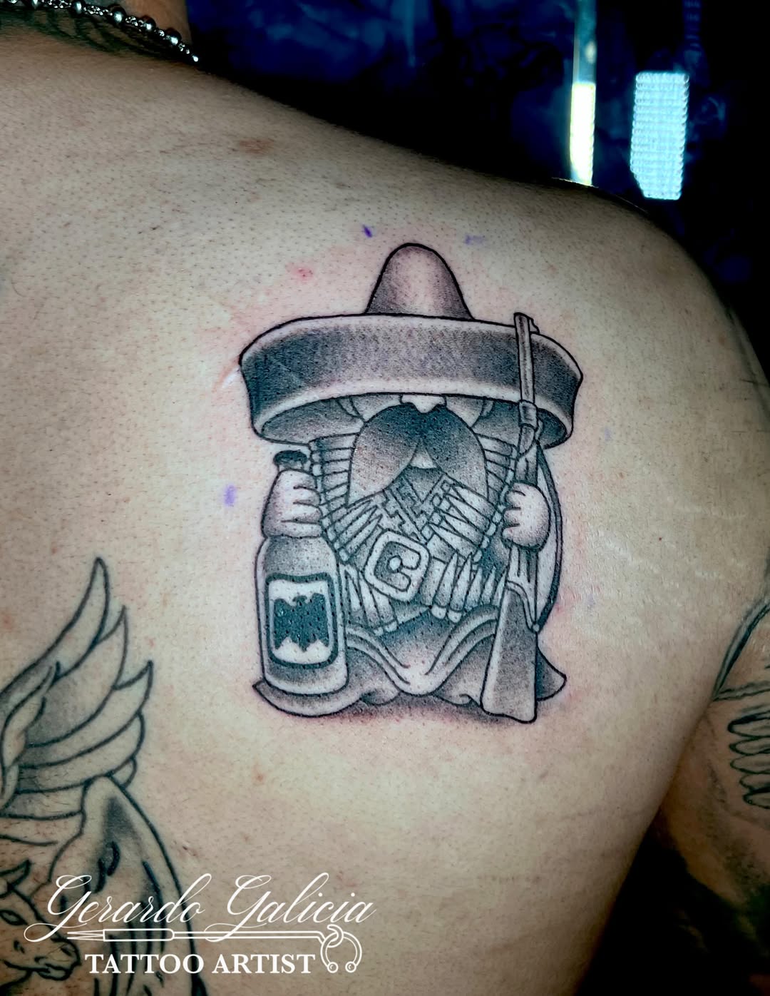 Tattoo by @galiciaink — chicano, black_and_grey