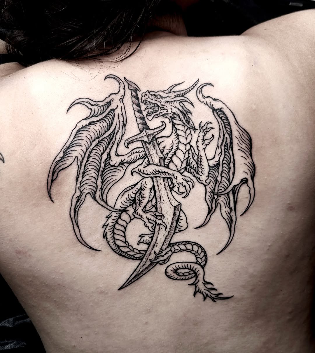 Tattoo by @sashawoland β black_and_grey, illustrative