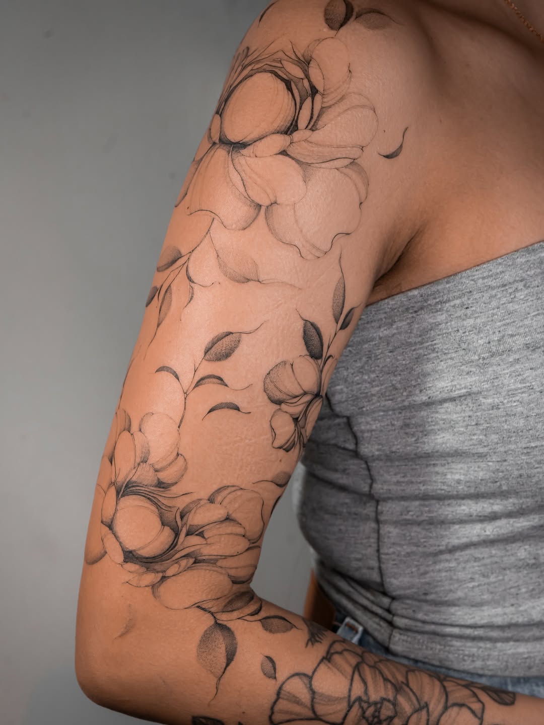 Tattoo by @badlildiva.tattoo — fine_line, black_and_grey