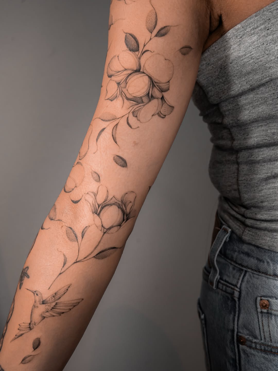Tattoo by @badlildiva.tattoo — fine_line, black_and_grey
