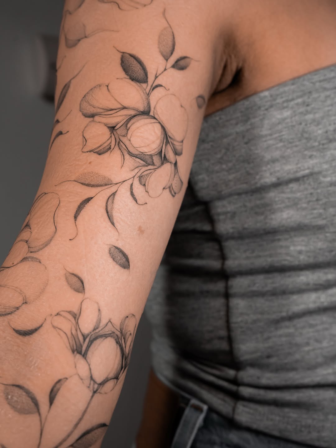 Tattoo by @badlildiva.tattoo — fine_line, black_and_grey