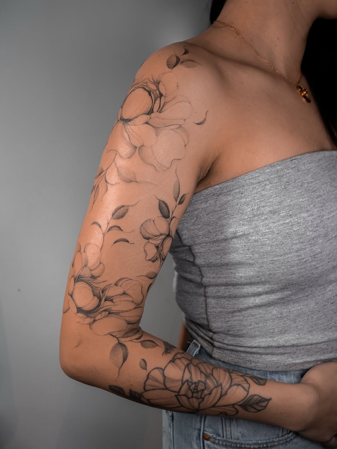 Tattoo by @badlildiva.tattoo — fine_line, black_and_grey