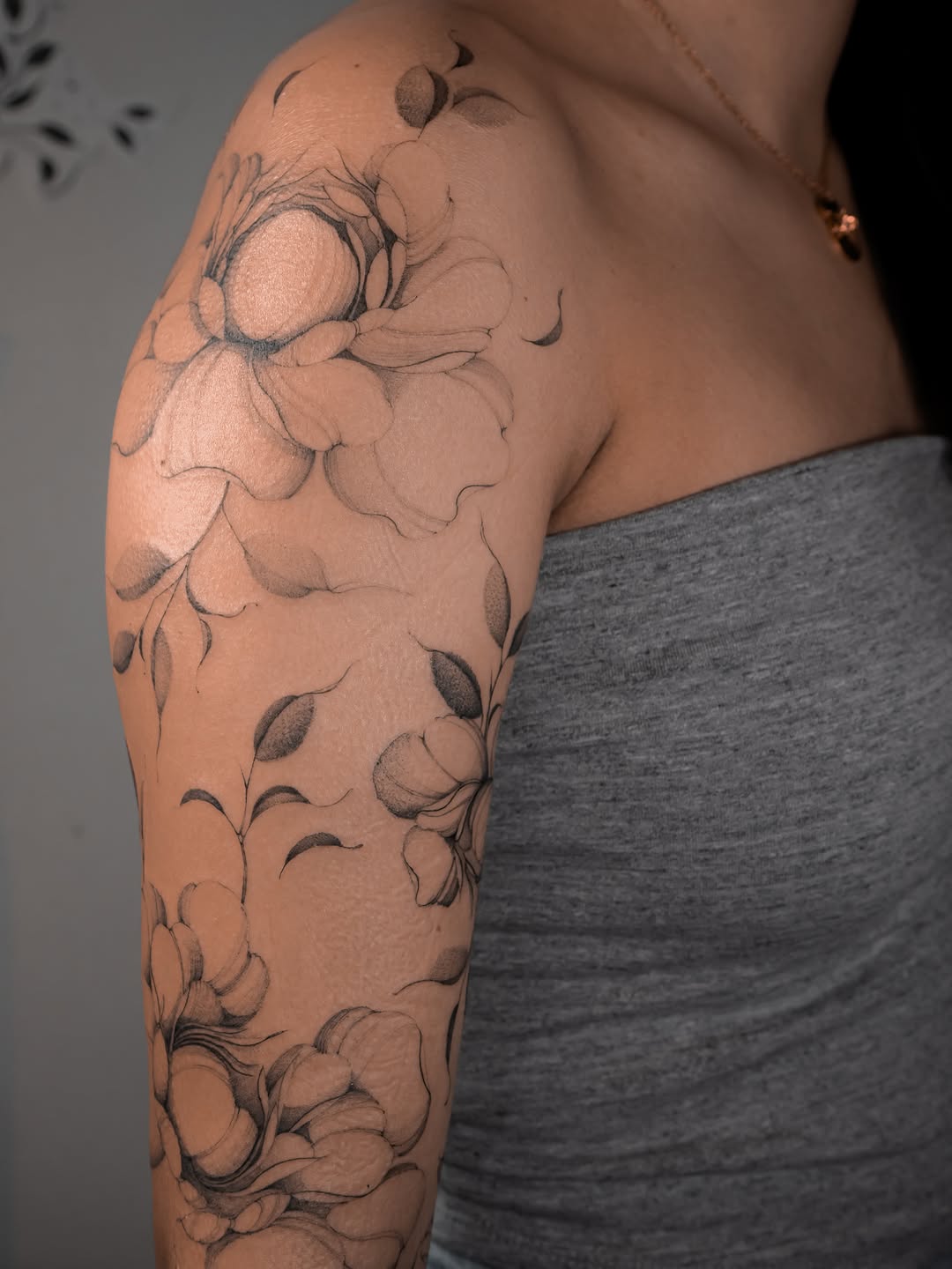 Tattoo by @badlildiva.tattoo — fine_line, black_and_grey